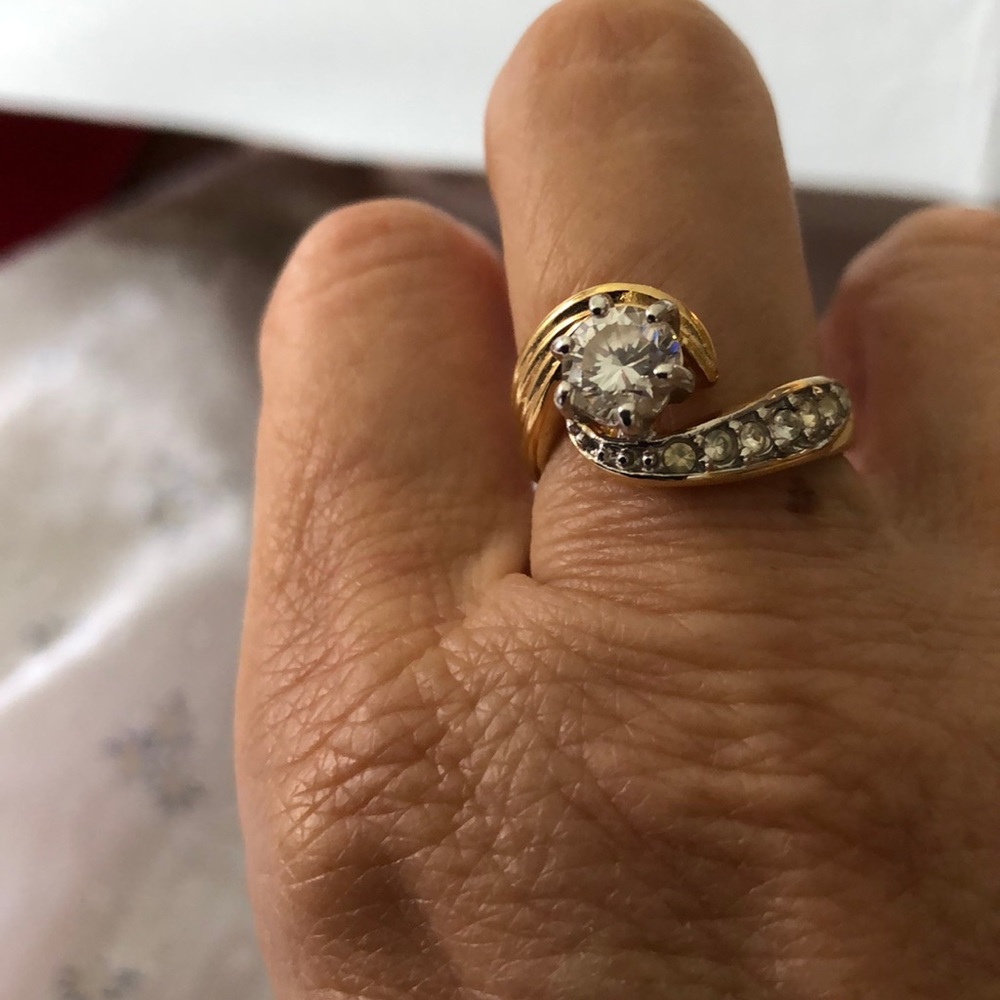 18K Plated CZ Ring